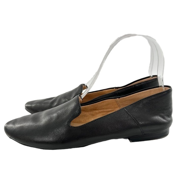 Naturalizer womens Lorna flats size 6.5 36.5 black leather pointy toe loafers - Picture 5 of 13